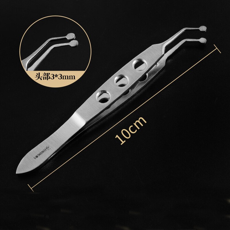 Pinza per pressacavo Meibomian spremere e girare la clip per palpebre strumenti oftalmologici blocco delle palpebre pinza per massaggio: BLACK & RED