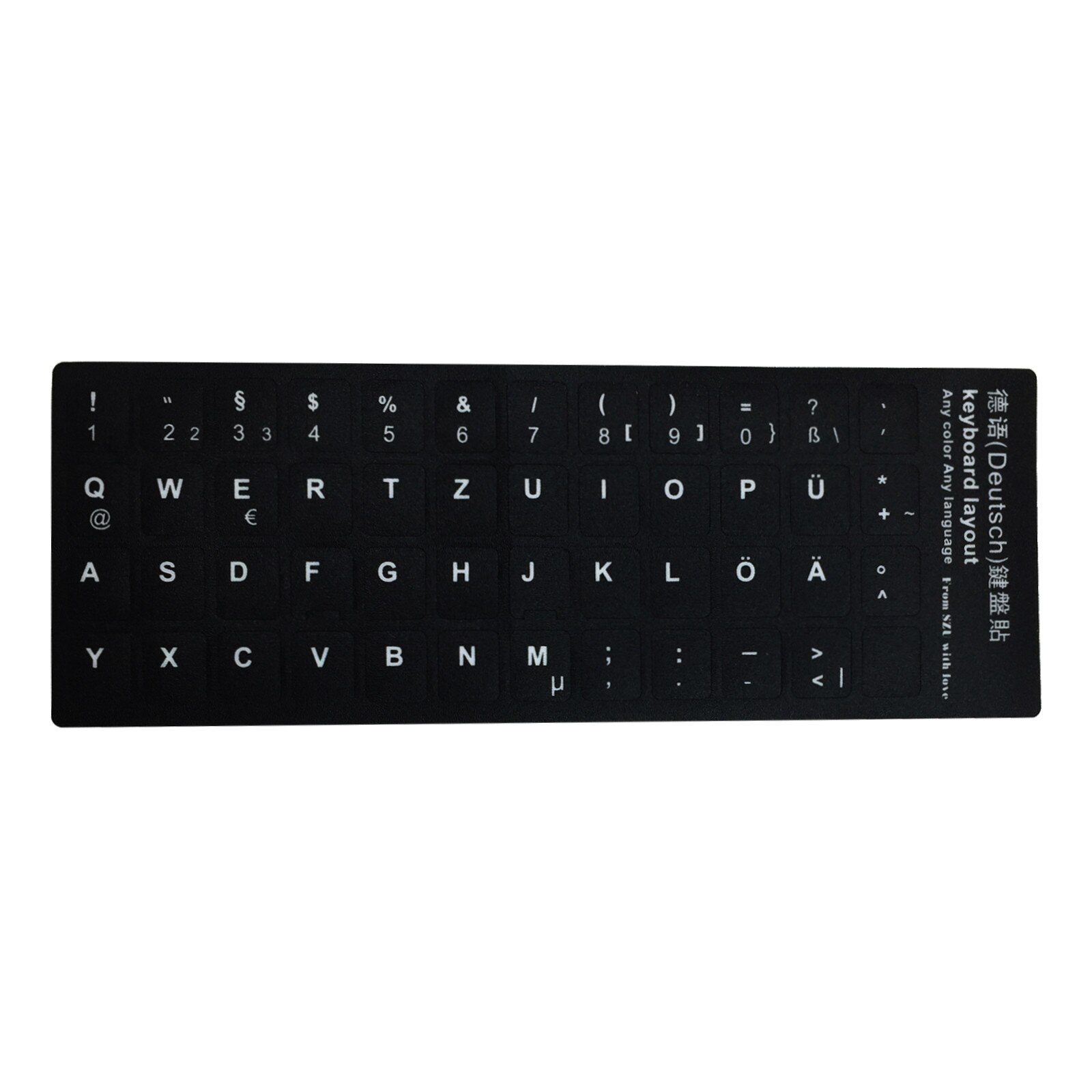 12 Language Notebook Keyboard Stickers 3pcs Black Matte Texture Language Stickers Tpu Dust-proof Protective Film Keyboard Parts