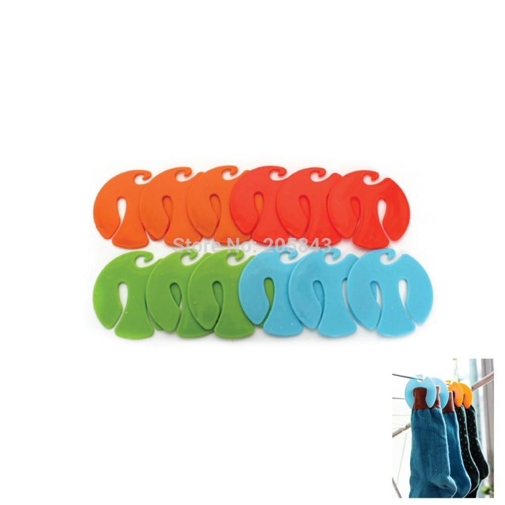 100 Pcs Sok Clips Kleurrijke Sok Organisatoren Sorteerders Houders