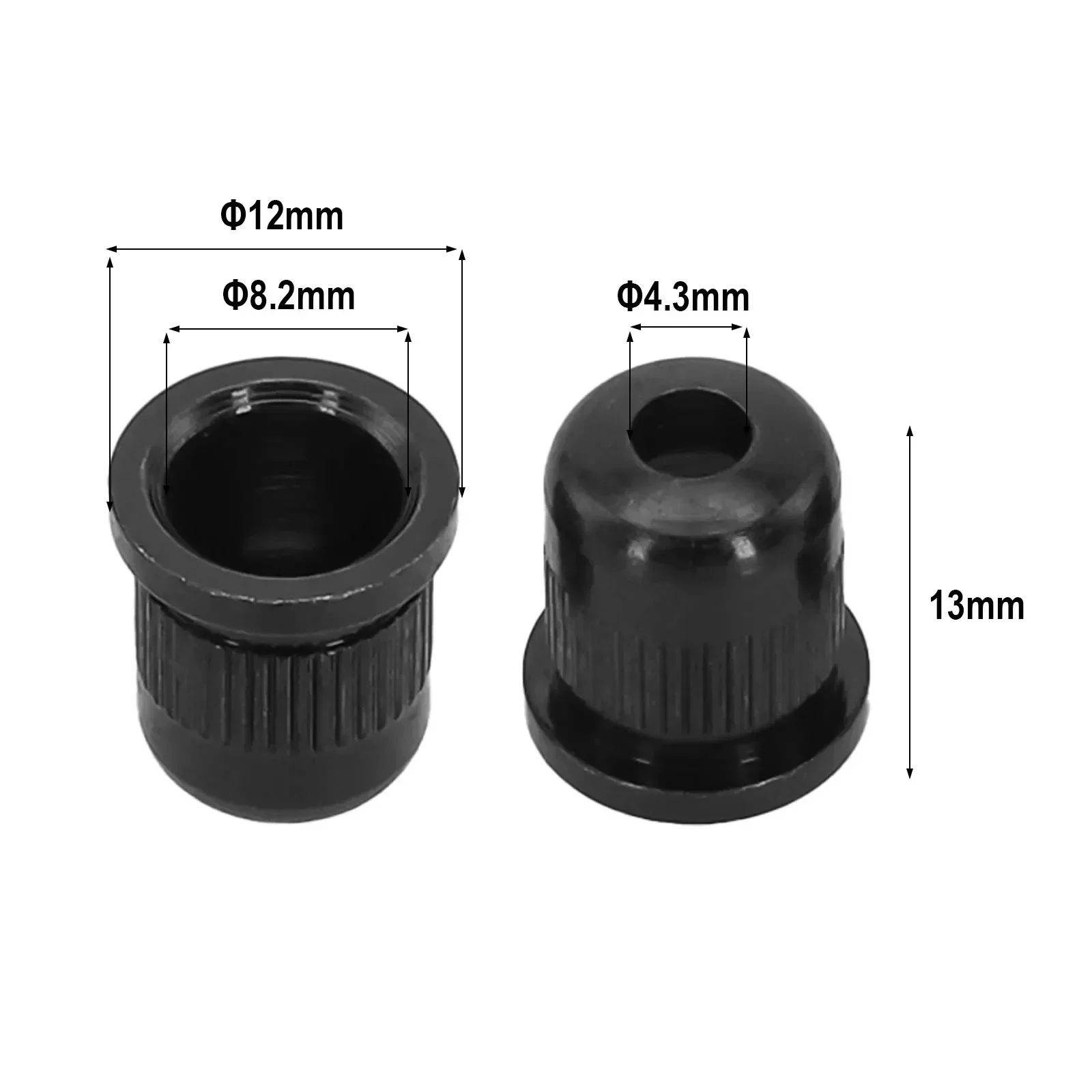 4Pcs Electric Guitar Through Body Bass Strings Ferrules Gold String-Through Body Ferrules For-Stratocaster TL Electric Guitar