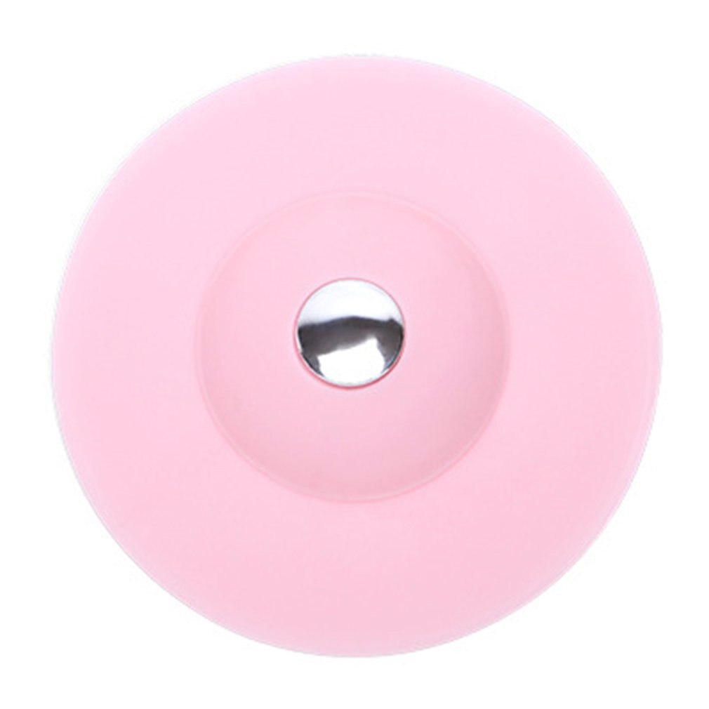 Desodorante de silicona de goma que presiona la cubierta del drenaje del piso baño cocina lavabo redondo tapón del fregadero FILTRO DE ALCANTARILLADO: Rosa