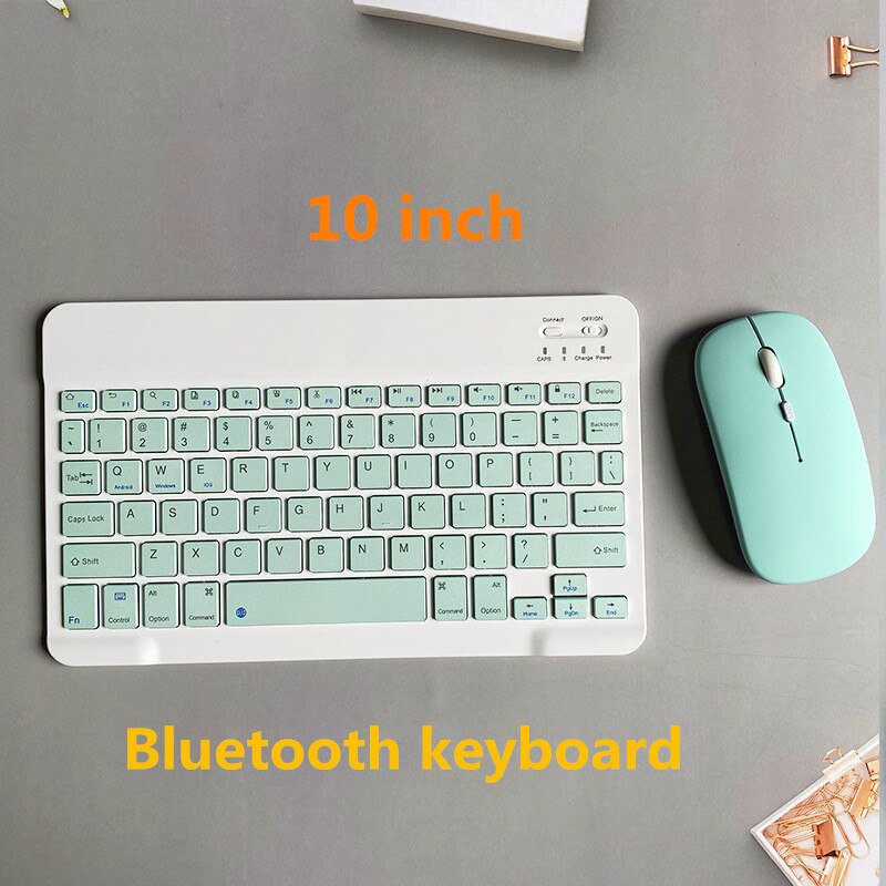 10 Inch Tablet Draadloos Toetsenbord Voor Samsung Xiaomi Huawei Teclado Bluetooth-Compatibel Toetsenbord Muis Voor Ios Android Windows