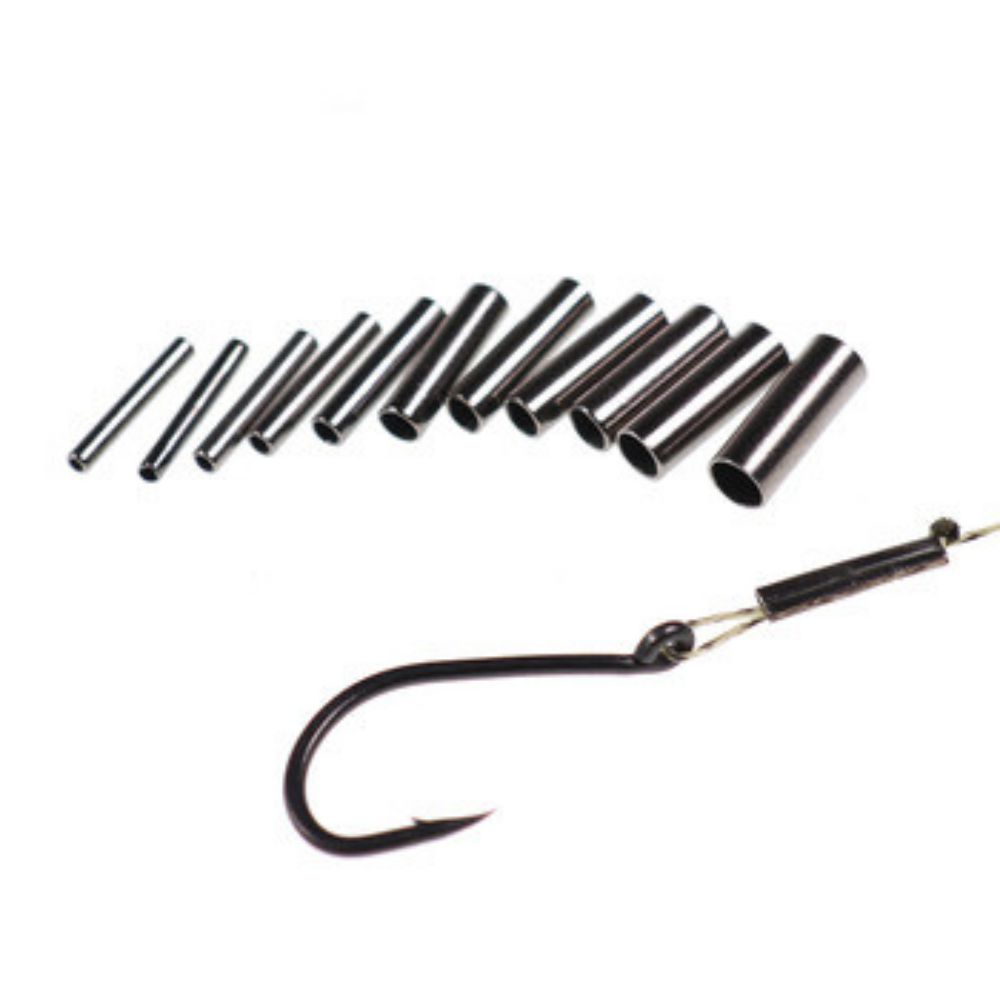 500 Pz/borsa Singolo Barile Manicotti A Crimpare Linea di Pesca Filo capo Tubo di Rame Connettori Tubo di Rame Misto Pesca sul Ghiaccio