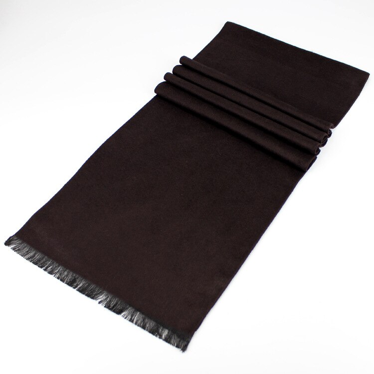 180*30 CM bufandas para hombre Otoño Invierno bufandas de terciopelo color puro cuello de Cachemira para hombre bufanda larga cálida de