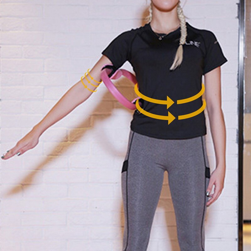 Hjem pilates magisk cirkel sport magisk ring kvinder fitness modstand yoga ring værktøjer gym træning pilates tilbehør