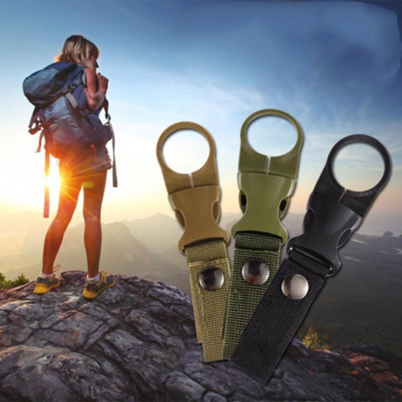 1 stücke Hängen Schnalle für Wasser Flasche Ring Halfter Mineral Wasser Flasche Clip für Rucksack Gürtel draussen Camping Wandern Werkzeuge