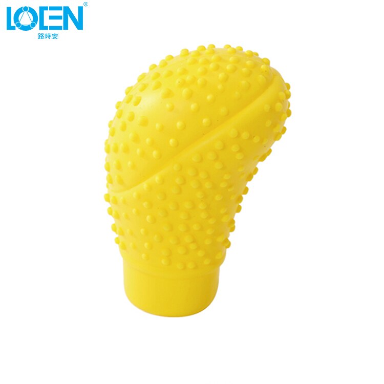 1Pc Auto Snoep Kleuren Universal Antislip Zachte Siliconen Auto Versnellingspook Kragen Schakelhendel Shifter Cover Vervanging auto Styling: YELLOW