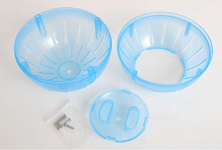 Juguetes de plástico para roedores y ratones, juguetes para trotar para hámster y rata, juguetes para hacer ejercicio, accesorios de jaula de juguete de plástico
