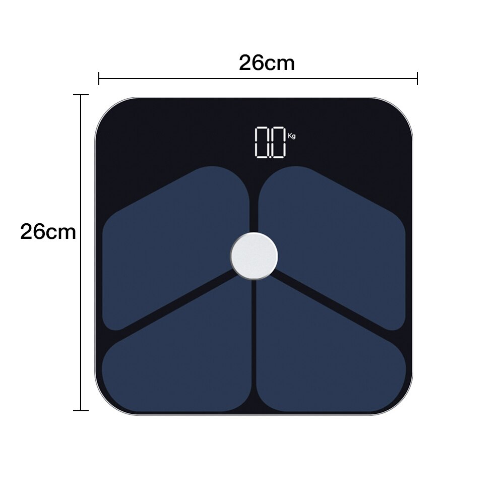 Body Fat Scale Smart Wireless Digital Bathroom Weight Scale Body Composition Analyzer With Smartphone App Bluetooth 4.0
