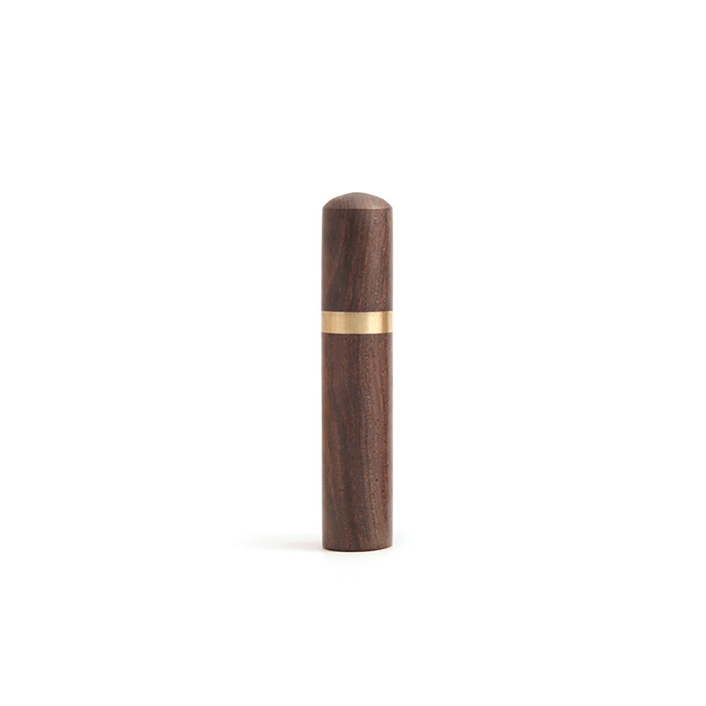 Diy caixa de recipiente de armazenamento de agulha de madeira barril agulhas garrafa de couro artesanato ferramenta titular recipiente de armazenamento de agulha: Dark Brown
