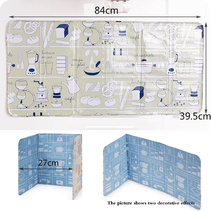 Kitchen Household Cooking Heat Insulation Oil Splash Baffle Gas Stove Baffle Oil Aluminum Foil Baffle