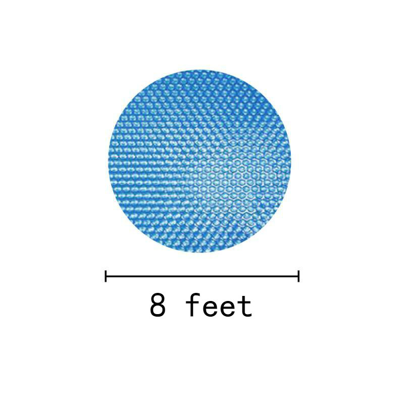 Rectangle/Round floor Pool Cover Swimming Pool heating solar Preservation Cover Outdoor Bubble Blanket Heat Insulation Dustproof: Round 8ft