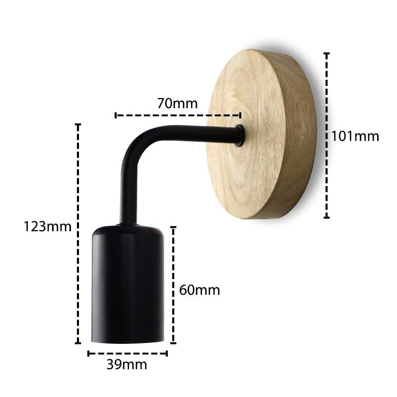 Træ væglampe industriel indretning lampet retro sengelampe lampara pared vintage indendørs væglampe  e27 110v 220v
