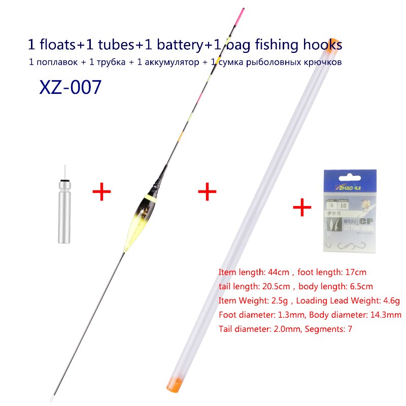 Composite Nano Fishing Floats Shallow Water Buoy Fresh Water Fishing Bobber Color Gradual Change Boya Fishing Tackle Accessories: XZ-007
