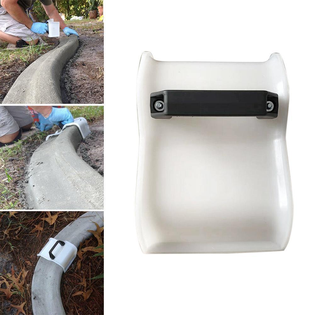 Garden Construction Tile Flooring Concrete Trowel DIY Edger Handle Plastering Grout With Shape Landscape Curb Tool Skimming W4F8