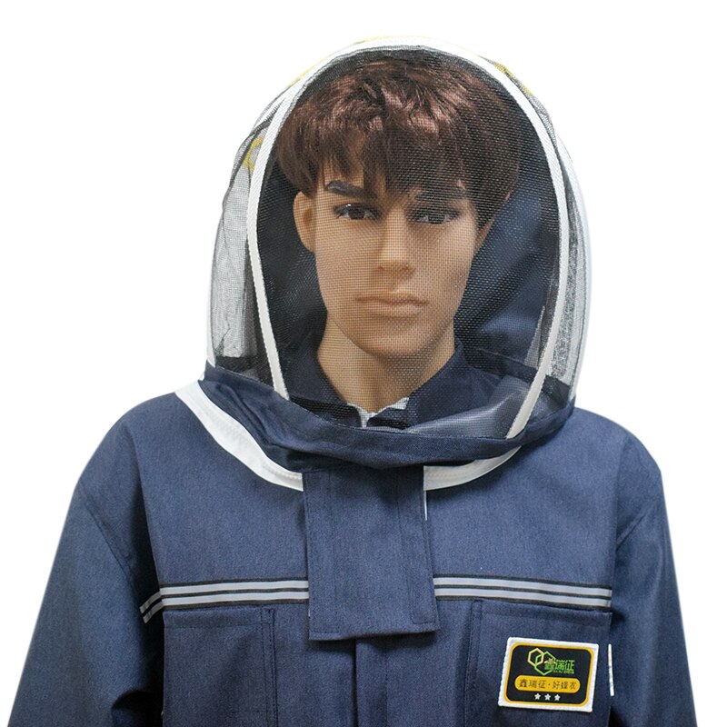 Mono de apicultor para trabajadores agrícolas, traje de apicultura ventilado, traje de abeja con velos de cercado, seguro y protegido para Apicultor