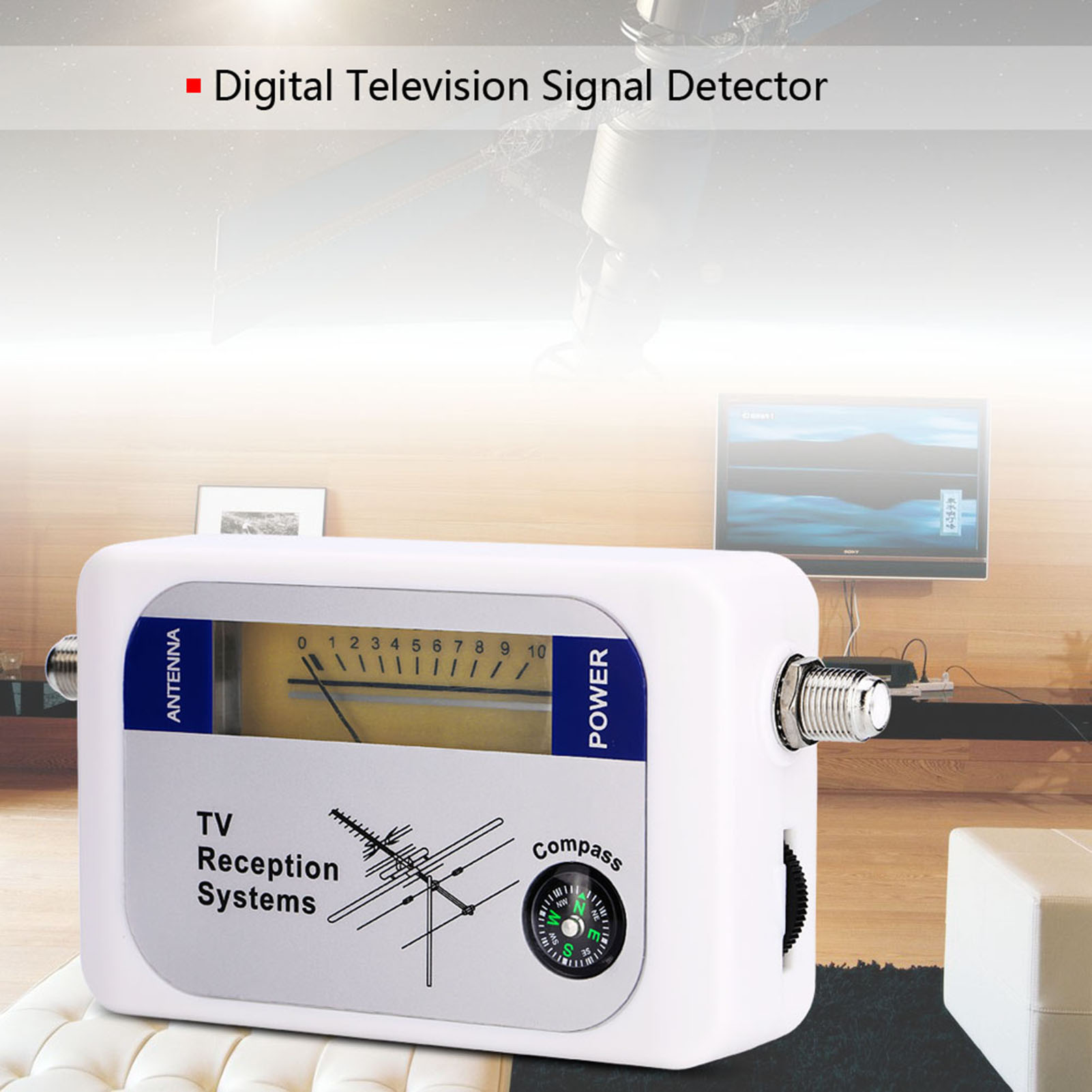 Antenne Signal Finder Mini Finder Digital Antenne Terrestrische TV Antenne Signal Stärke Meter Detektor Empfänger TV Signal Finder