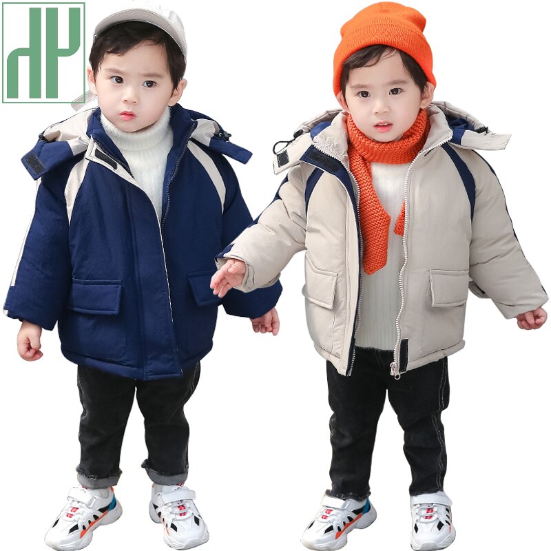 Hh Kids Winter Down Katoenen Parka Voor Jongens Warm Pak-30 ℃ Dikke Jas 4 Kleuren Casual Voor 3-8 Jaar Oude Baby Jongen Bovenkleding Geul