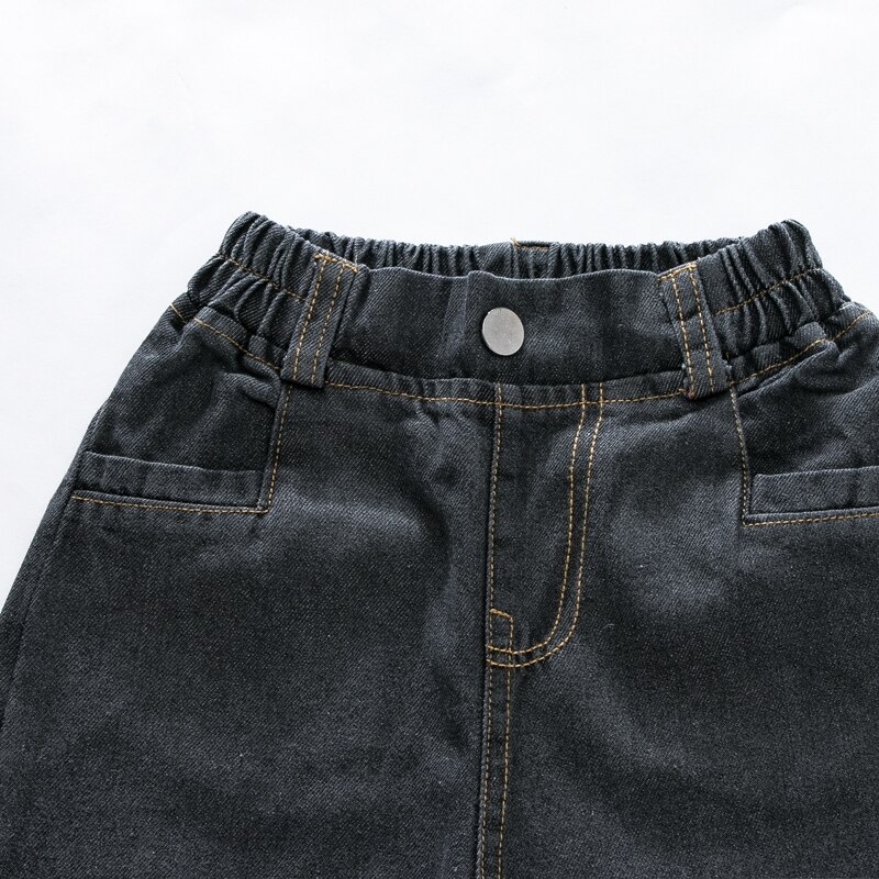 CROAL CHERIE primavera nero Jeans per bambini bambini ragazzi Jeans pantaloni in Denim per adolescenti ragazze Jeans per bambini vestiti per bambini