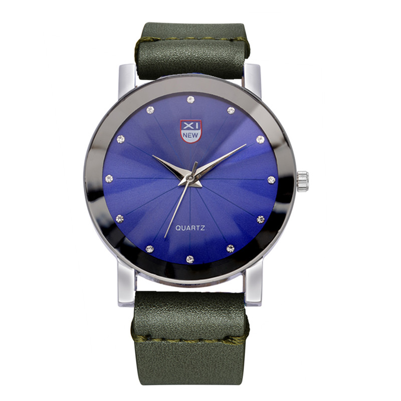 Relogio Masculino Xinew Goedkope Horloges Voor Mannen Mode Lederen Band Eenvoudige Quartz Polshorloge Erkek Barato Saat Zwart: Goud