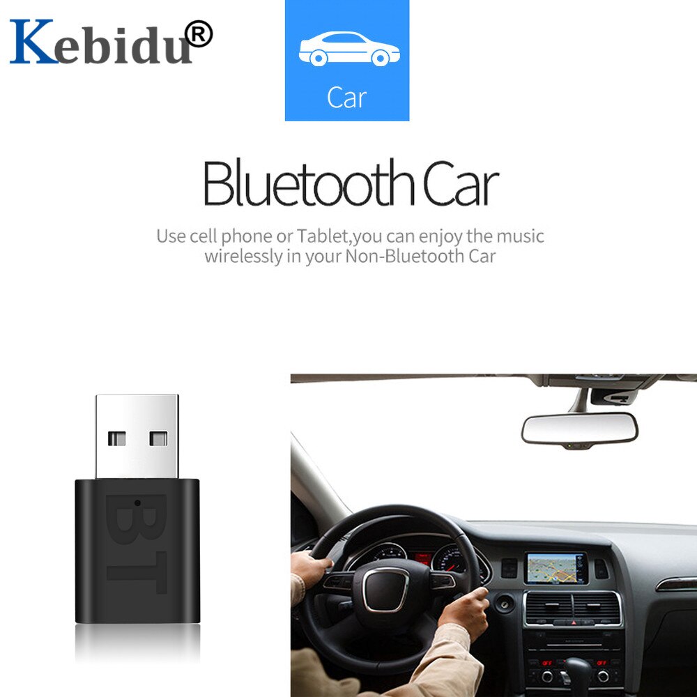 Kebidu Bluetooth 5.0 Ricevitore 3.5 millimetri AUX Martinetti Audio Senza Fili Adattatore per PC Per Auto CUFFIE Altoparlante 3.5 Bluetooth 5.0 recettore