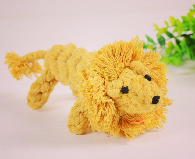 Pet Toys For Big Dog Funny Cotton Animals Shape Puppy Small Dog Toy Chew Knot Teeth Cleaning Rope Toys: 9