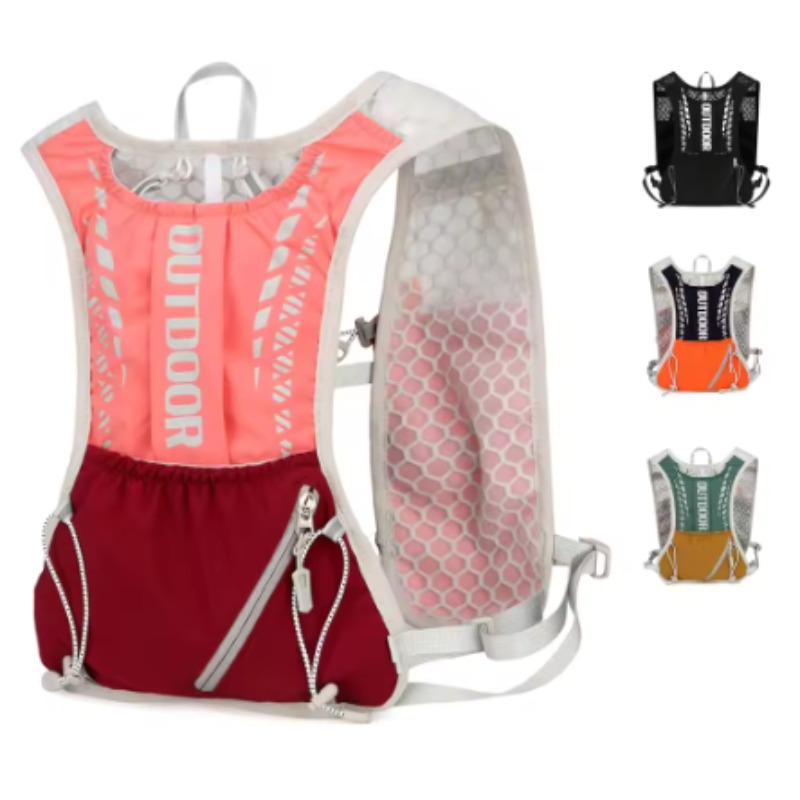 Running hydration vest reflective cycling backpack, bicycle bag, outdoor climbing hiking mountain biking hydration backpack