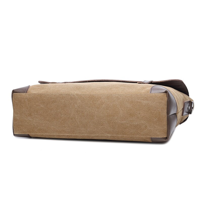 Vintage Leather Canvas Men Briefcase Women Man Messenger Bag laptop Men's Messenger Shoulder Crossbody Sling briefcase Bag