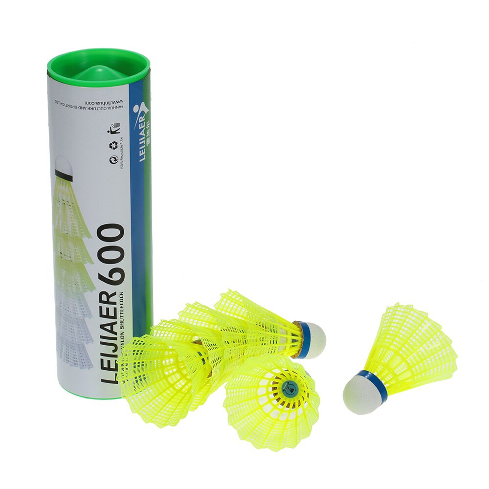 6PCS Badminton Ball Sport Training Badminton Ball Yellow Feather Indoor Outdoor Sports Practice Training Badminton