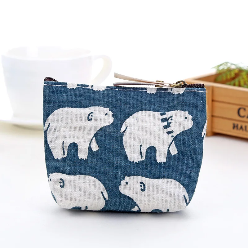 Vrouwen Canvas Portemonnee Card Key Mini Portemonnees Pouch Meisje Kids Kinderen Leuke Kleine Rits Portemonnee Kaarthouder Portemonnee bag Case: 17