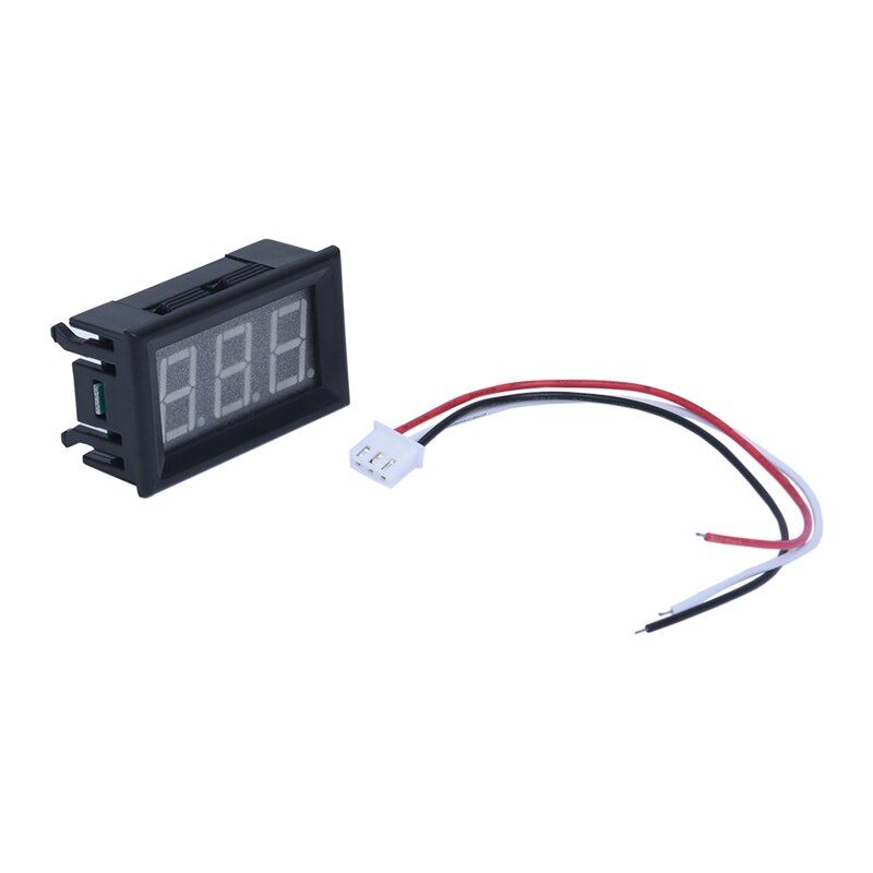 Mini Panelmeter Voltage Voltmeter Dc 0 - 30V 20 Ma Geel Drie Kabels