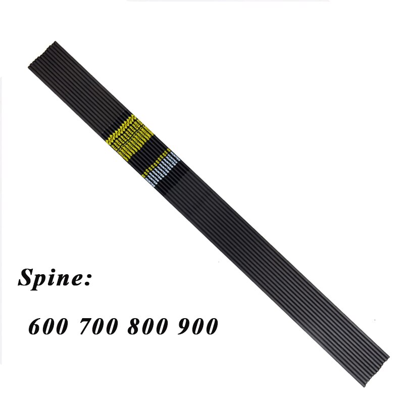 Flèches de tir à l&#39;arc en carbone pur, 30 pouces Sp600 700 800 900, pour arc Recurve, accessoires de chasse, ID4.2mm, 6 pièces