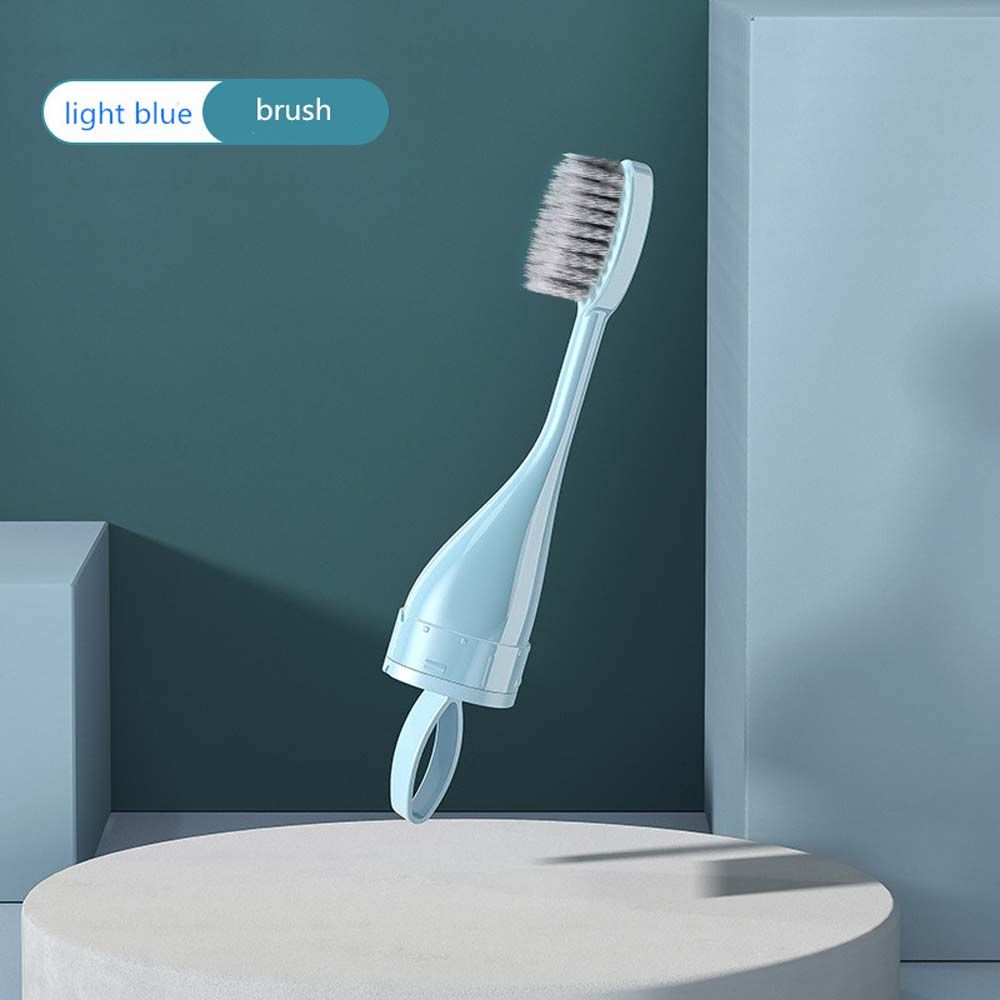 Juego de cepillos de dientes de plástico para viaje, herramientas de Limpieza de dientes plegables, Kit de almacenamiento de pasta de dientes, senderismo, portátil: Multicolor