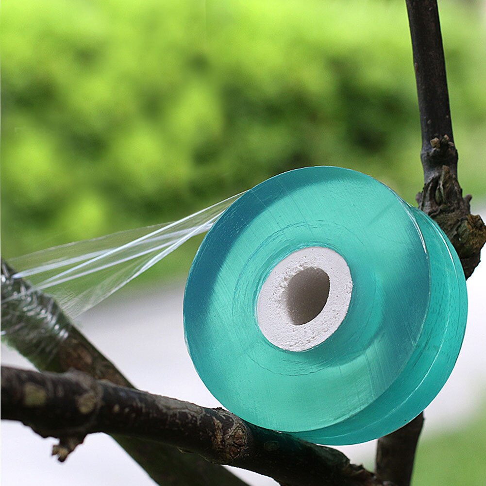2Cm Breed Pvc Fruit Boom Enten Tape Wrapping Film Zelfklevende Plastic Film Wikkelen Tape Rekbaar Tuinieren Tape