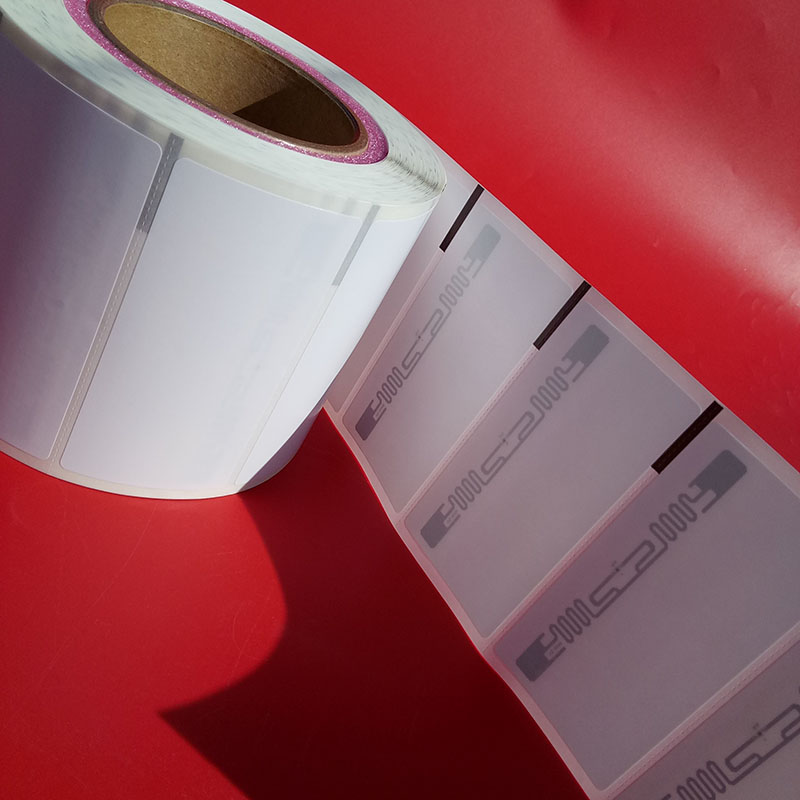Rfid electronic tag uhf Alien 9640 stickers waterproof PP synthetic passive RF tag 2*4 inch label