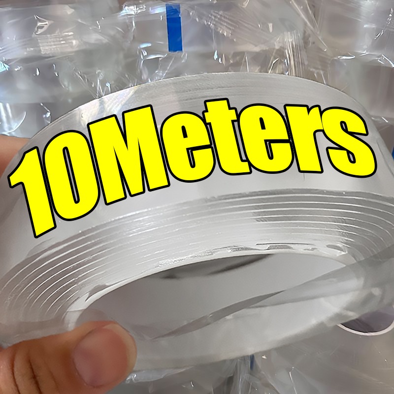 Cinta autoadhesiva Nano de doble cara, cintas adhesivas transparentes resistentes al agua, pegamento sin rastro, tiras para huecos de sellado de agua