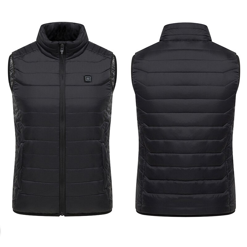 Outdoor Usb Infrarood Verwarming Vest Jas Winter Koolstofvezel Elektrische Verwarming Usb Mouwloos Vest Winter Verwarmd Outdoor Jas