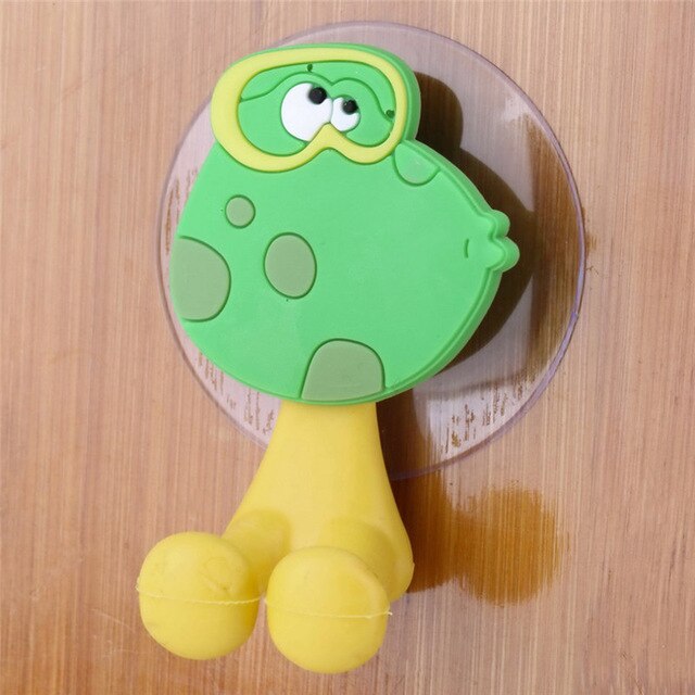 Tandenborstelhouder Zuig Cartoon Dier Tandpasta Opbergrek Tandenborstel Dispenser Badkamer Organizer Accessoires: frog
