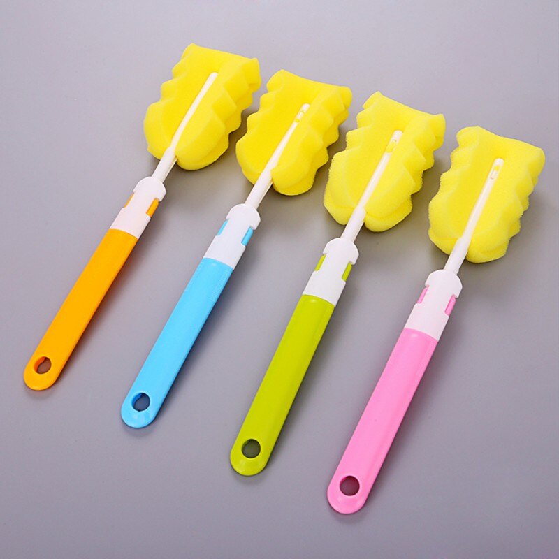 7 pièces/ensemble bouteille éponge nettoyage brosse outils Portable paille brosse ensemble bouteille propre