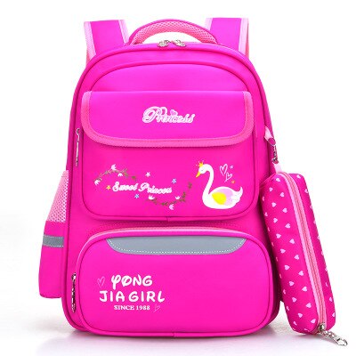 2020 novo leve oxford pano mochila para meninos meninas escola primária sacos de alta capacidade crianças offload mochila dos desenhos animados: rose red