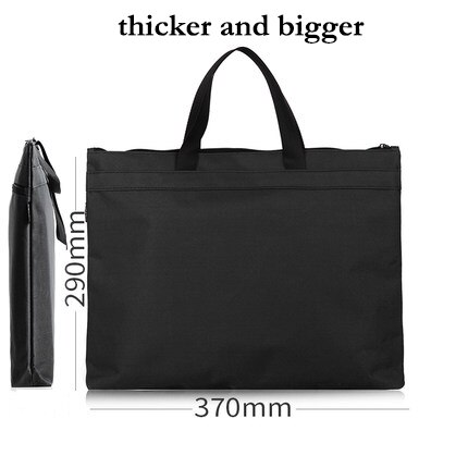 Deli 1pcs portable file bag A4 data storage bag zipper briefcase canvas multi layer business bag file bag