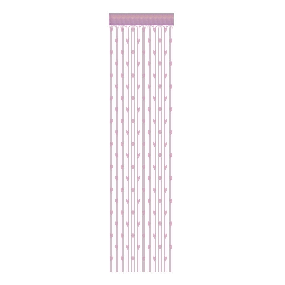 Rideau à cordes en forme de cœur d'amour, 50x200cm, diviseur de porte, cantonnière, pour salon, chambre à coucher, # P: Light Purple