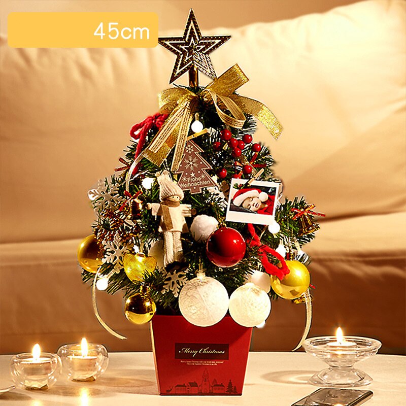 Desktop Miniature Christmas Tree Christmas Decoration Packages Family Christmas Tree Christmas Tree Ornament: D