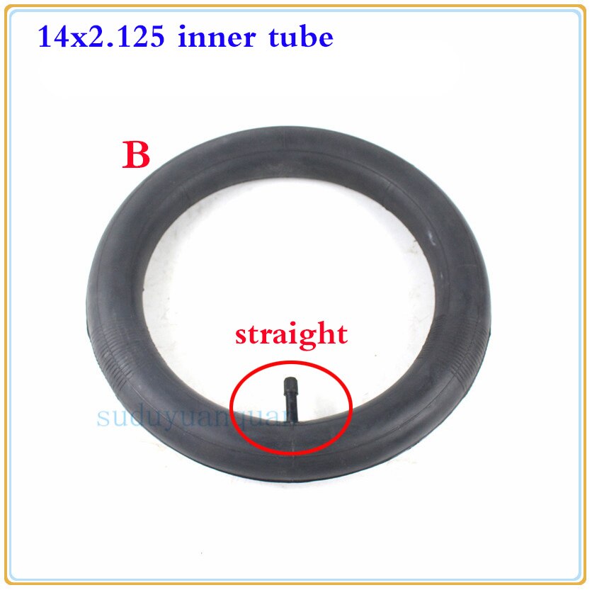 57-253 tube 14x2.125 tire fits for Folding electric bicycle, children's bicycle,e-Bike 14*2.125 tyre inner tube 14'' wheel tyre: inner tubr B