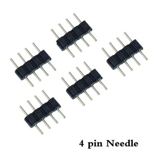 5pcs RGB RGBW connector Male Female plug wire socket connect Cable Wire for 5050 3528 LED Strip light strip to controller: 5pcs 4pin needle