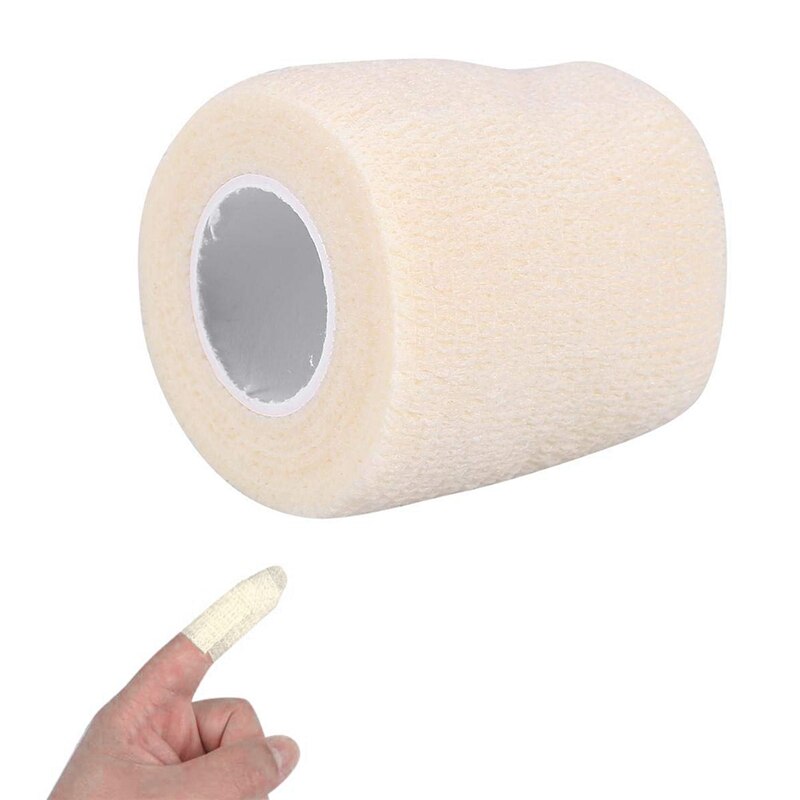 Breathable Self Adherent Wrap Athletic Elastic Non Woven Cohesive Bandage for Sports First Aid Wrist Ankle Sprains White
