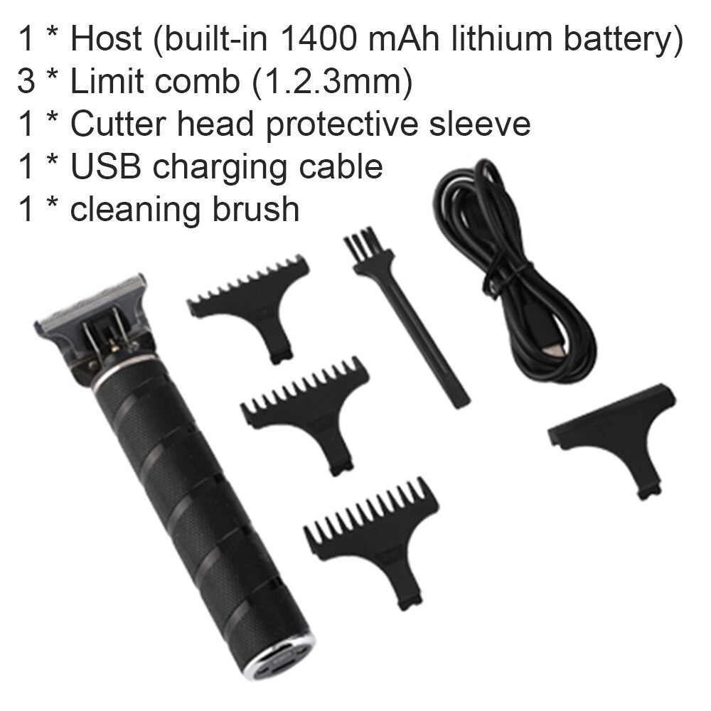 USB rechargeable ceramic Trimmer barber Hair Clipper Machine hair cutting Beard Trimmer Hair Men haircut Styling tool T-Outliner: no box