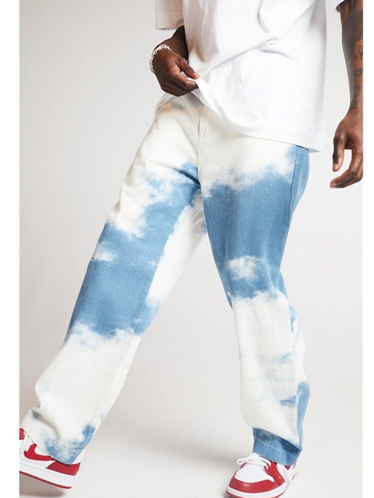 Cravate teints Denim coupe Droite Pantalon Jean Lavé Extensible Chino Confort Lieu Détendu Jeans à Jambe Droite pour