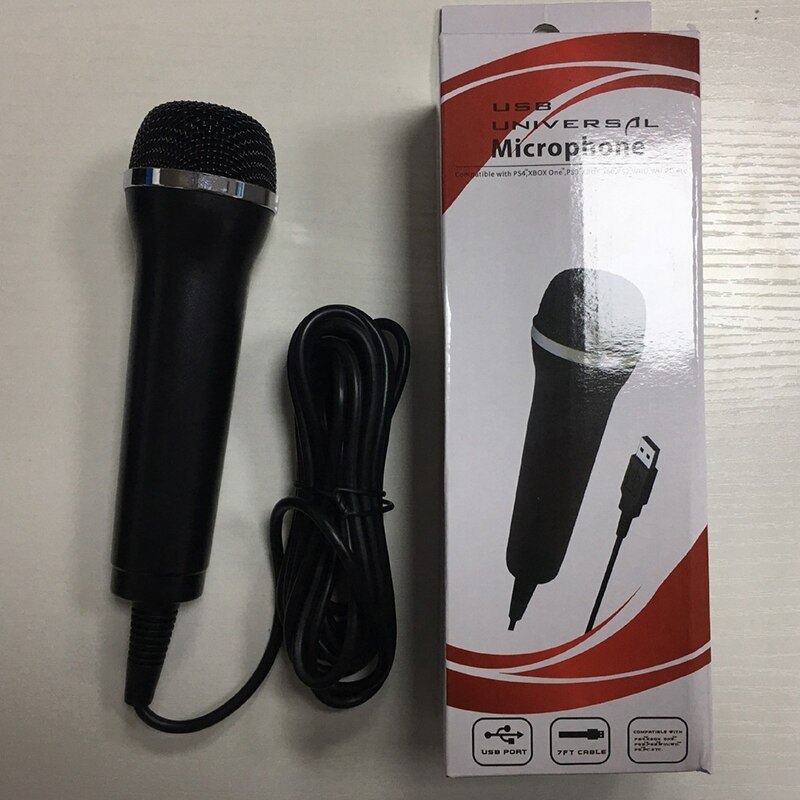 USB Wired Microphone for PS3 PS4 Switch for One/ One Slim for 360/ 360 Slim for Wii/PC Console