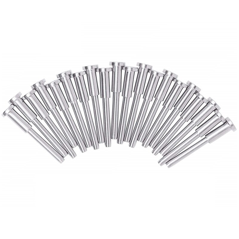 20 Pack Stainless Steel Invisible Receiver and Swage Stud End for 1/8 Inch Cable Railing, Deck Stair Threaded End Fitting for Wo